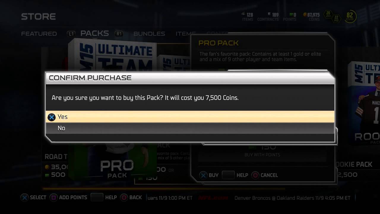 MADDEN NFL 15 Road To The Playoffs Pack Opening - CONFUSION