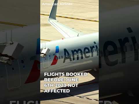 No More Free Checked Bag On American Airlines!? #shorts