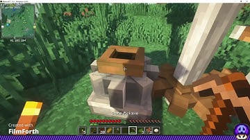 Minecraft Survival ep. 6 Windmill is done (Create Mod, Automation begins) / And a TV?