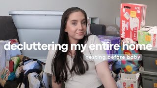 *NEW* Decluttering & Organizing Entire Home | major nesting before baby | Spring Cleaning 2024 pt. 2