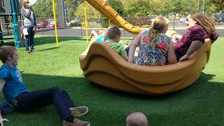 How to make a merry go round spin fast Matthew 2 years 10 months 1 week 4 days Logan 7 months 2 days.