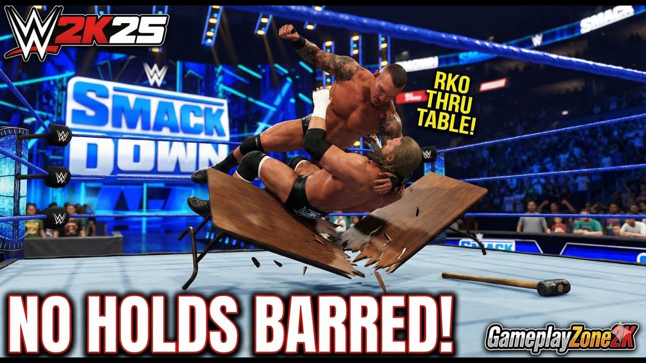 WWE 2K25 - Randy Orton vs Triple H — No Holds Barred Full Match | WWE 2K25 Gameplay (4K 60FPS)