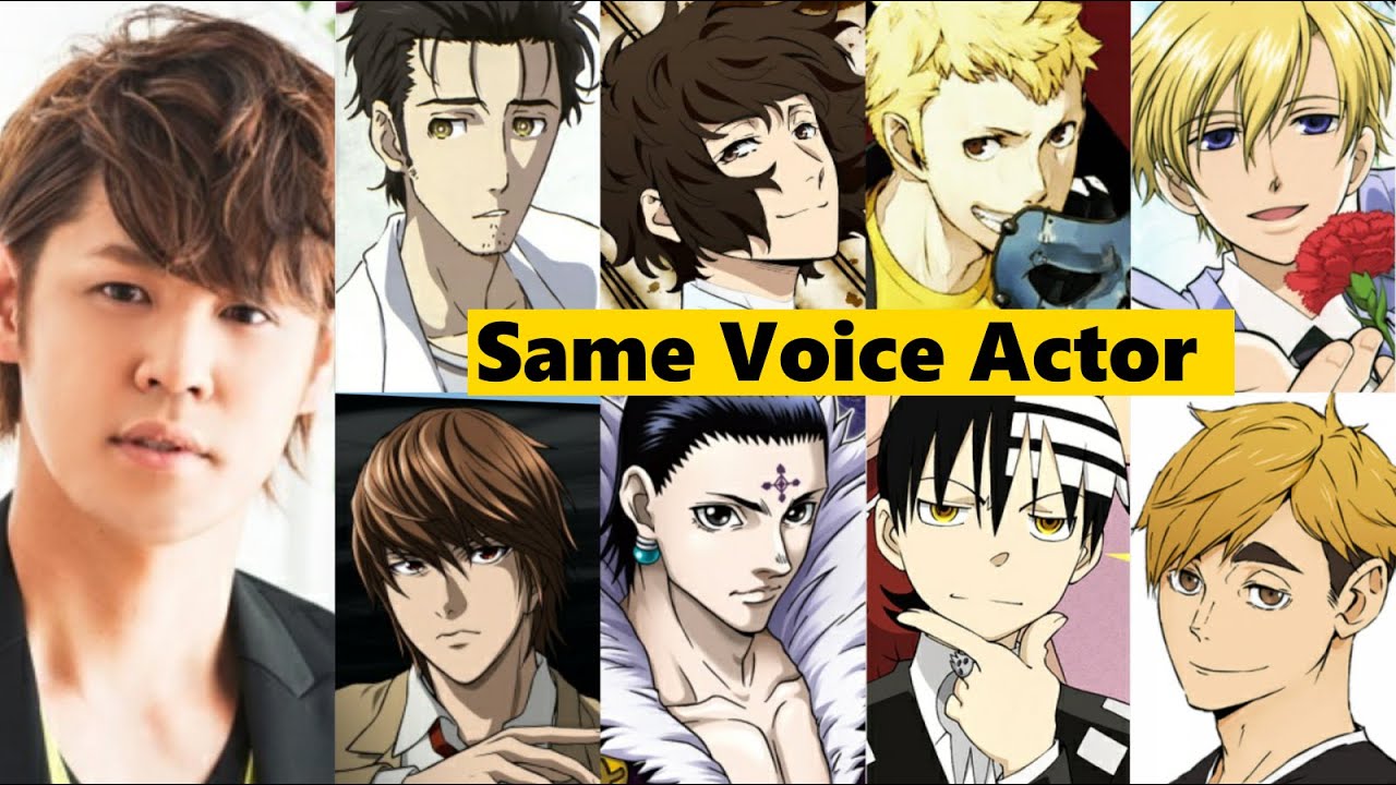 20 Characters Voiced by Mamoru Miyano [Light Yagami, Osamu Dazai