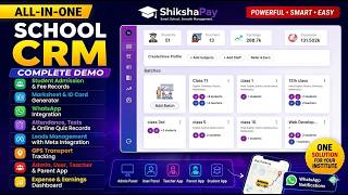All-in-One School CRM Software | Student Fees, WhatsApp, Attendance, Leads &amp; GPS Tracking