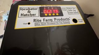 Unboxing a new incubator by Rite Farm Products