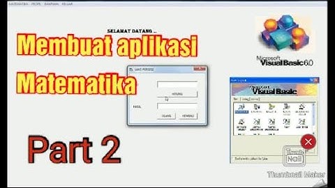 BELAJAR VISUAL BASIC 6 #PART 2 : TUTORIAL MEMBUAT MENU DAN SUB MENU