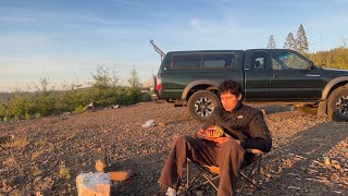 Solo Camping In my Old Toyota With No Setup 