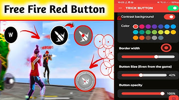 White FF Brazilian Red Fire Button Macro (2025) | Free Fire Headshot App