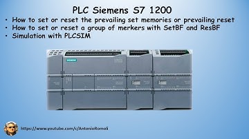 PLC Siemens S7 1200 set reset flip flop set or reset prevailing  set bit field  reset bit field