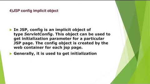 Implicit objects in jsp