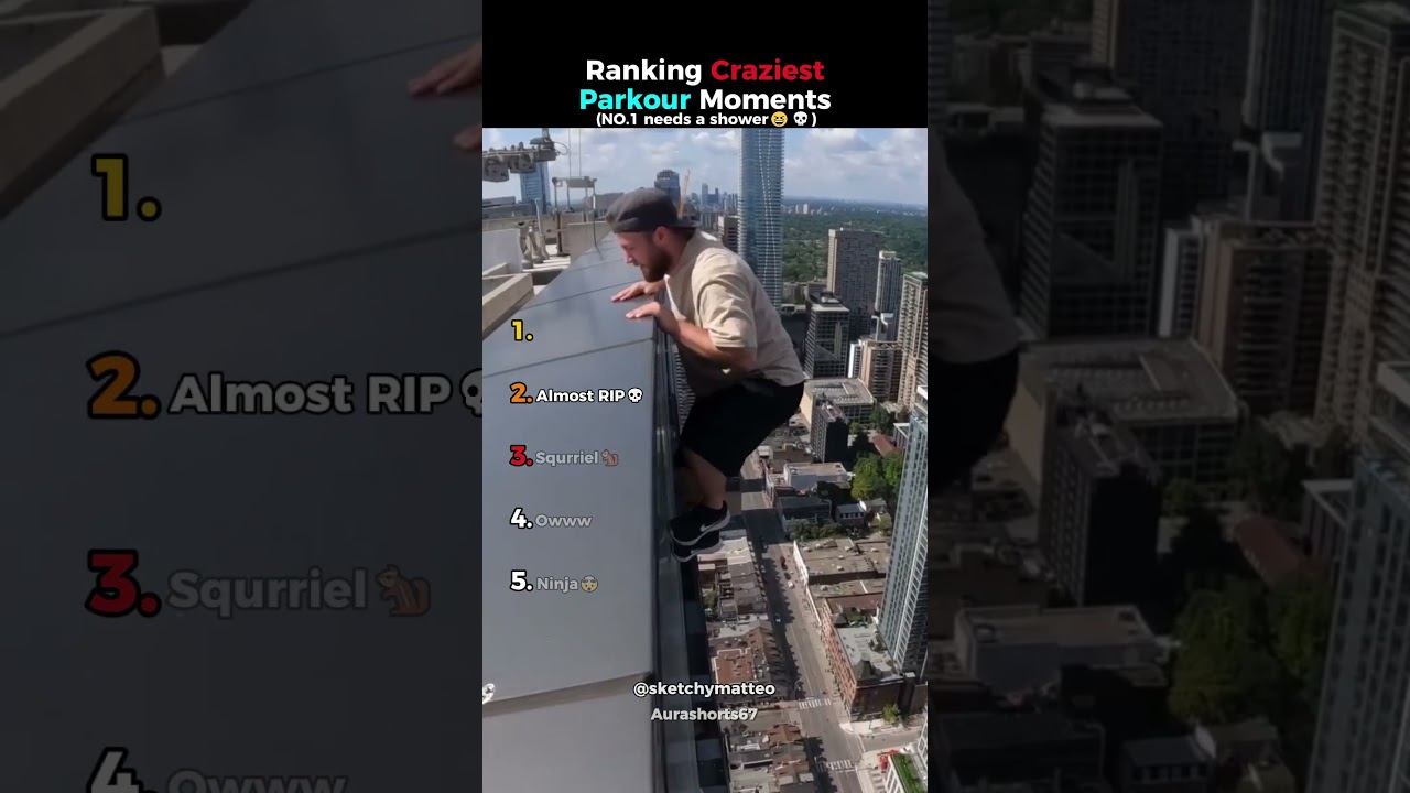 Ranking Craziest Parkour Moments😆