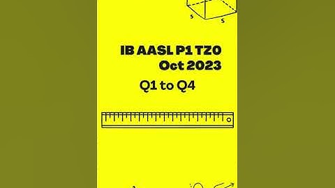 IB Math Past Paper AASL P1 TZ0 Oct 2023 Q1 - Q4