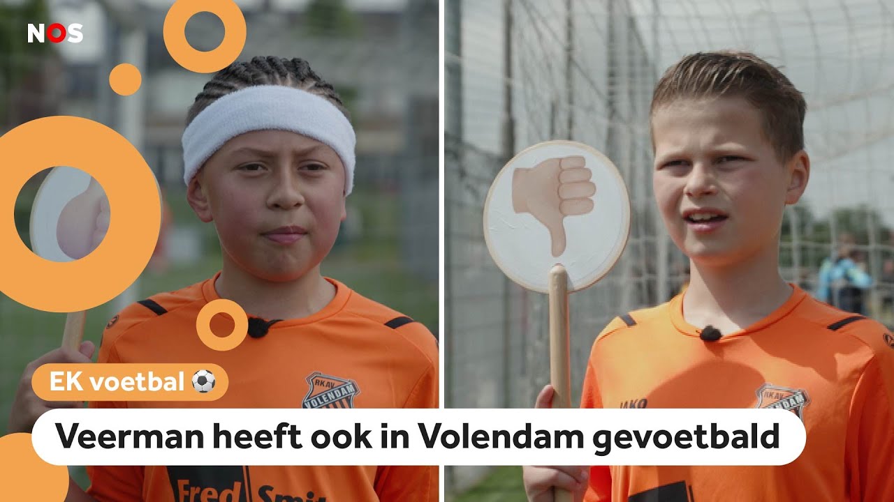Kinderen in Volendam supertrots op Oranje-speler Joey Veerman - YouTube