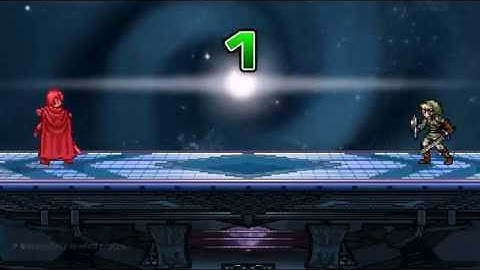 Super Smash Flash 2 v0.9b Gameplay - Marth Combo on Link