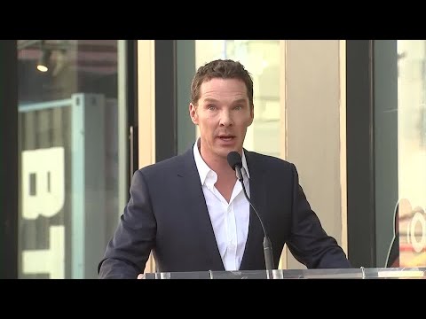 Benedict Cumberbatch talks about Ukraine at Walk of Fame