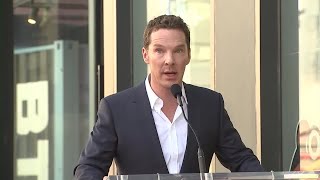 Benedict Cumberbatch talks about Ukraine at Walk of Fame