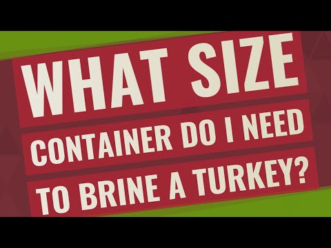 What size container do I need to brine a turkey