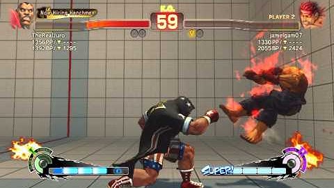 USFIV Online Battle 9 : Balrog vs J. Caesar II  Evil Ryu