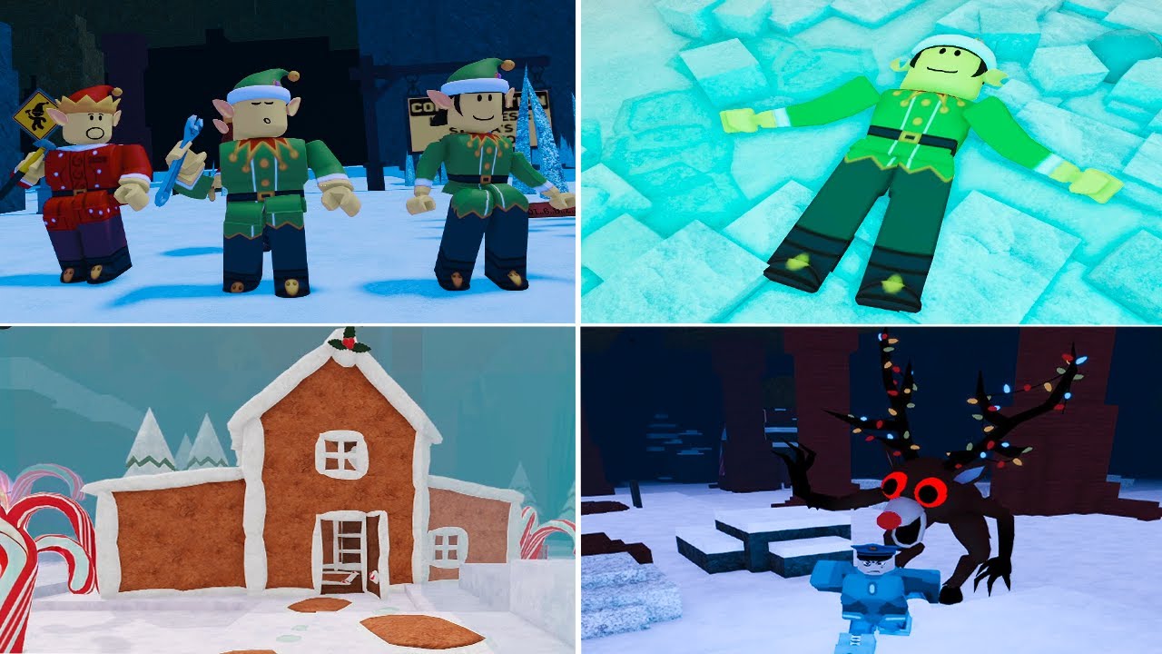 NEW CHRISTMAS UPDATE I Saved EVERY ELF in 99 Nights in the Forest! ROBLOX