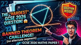 Hardest GCSE Maths Question of 2026 — Solved Step by Step