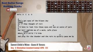 Download lagu 🎸 Sweet Child O' Mine - Guns N' Roses Guitar Backing Track with vocal, chords and lyrics
