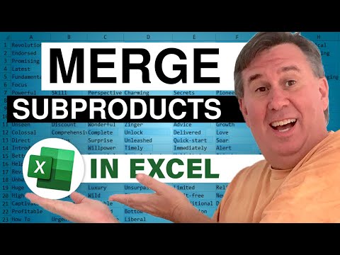 Excel - Merge Products & Subproducts - Duel 134 - Episode 1765
