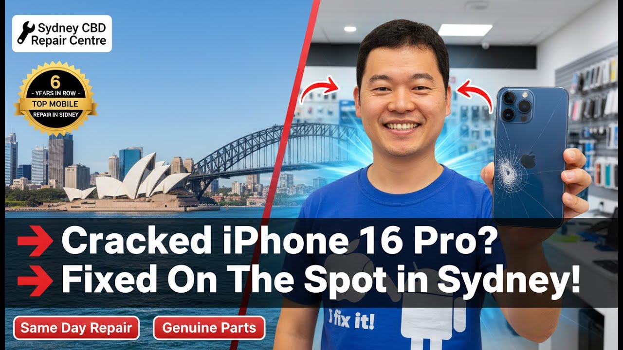 Cracked iPhone 16 Pro Back Cover – Who Can Fix It on the Spot in Sydney?