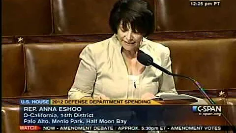 Rep  Eshoo Speech on Campaign Finance Disclosure