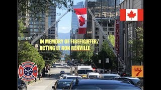 Funeral Procession for Vancouver Firefighter/Acting Lt Renville