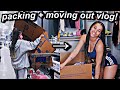 vlog: packing + moving vlog! move out of my apartment with me | Azlia Williams