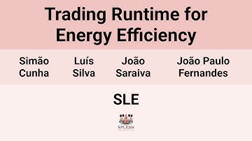 [SLE24] Trading Runtime for Energy Efficiency