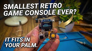 Meet the Smallest Retro Console I've Ever Built| ESP32, Brass Wire Frame & OLED Display