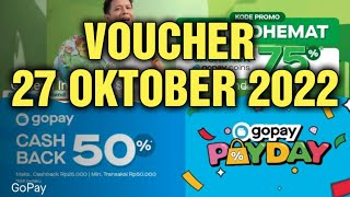 KODE VOUCHER GOJEK OKTOBER 2022