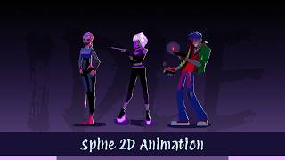 Idle Spine 2D Animation ПАУТИНА