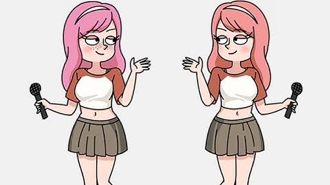 Brain Out 2 Level 39 Game Walkthrough - Find out the three differences between twin sister!