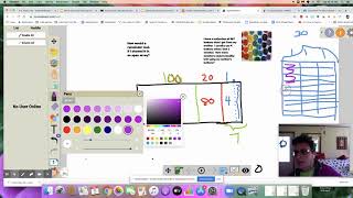 Using the open array to show decimals with the distributive property