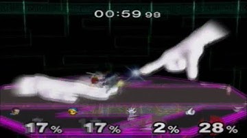 SSBM: Playing as Crazy Hand and Master Hand- WITH CODES!