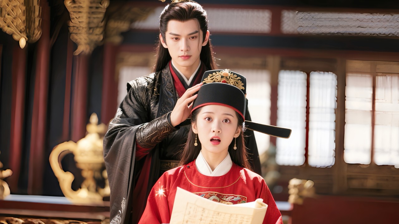 She Disguises as a Man in Court—Cold Prince Sees Through Her but Falls in Secret! #drama  #comedy