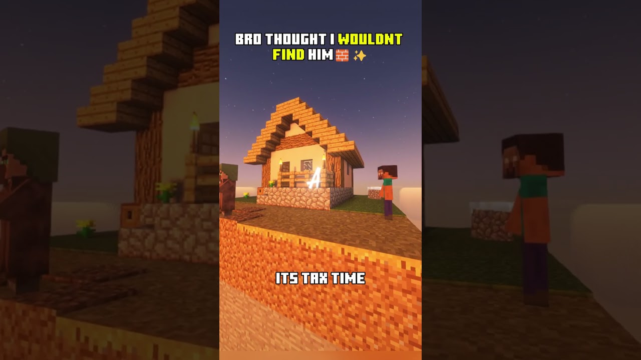 Villager Sings About His Sky Base 😂☁️🎶 