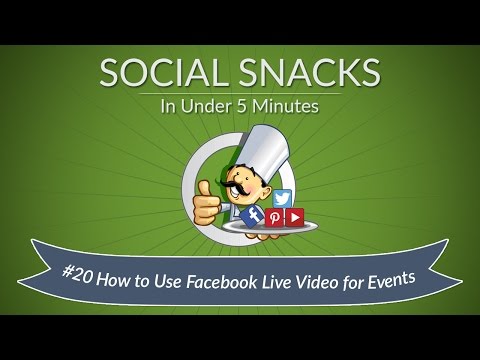 Come utilizzare Facebook Live Video per Eventi