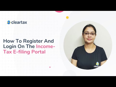 How to register and login on the income-tax e-filing portal