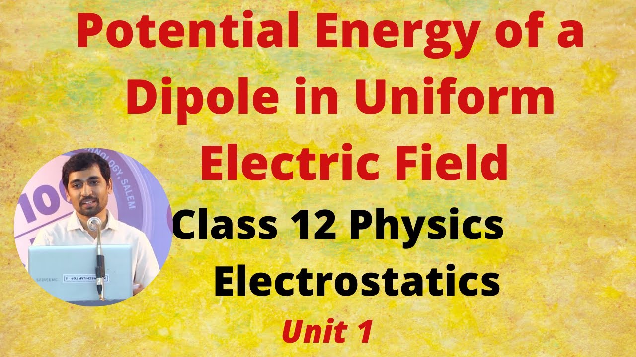 Electrostatic Potential Energy of a Dipole in Uniform Electric Field ...