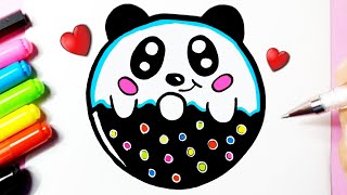 Como desenhar Cookie Cat fofo Kawaii ❤ Desenhos Kawaii - Desenhos para  Desenhar 