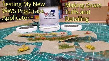 59 War World Scenics (WWS) Pro Grass Applicator making Grass Tuffs and Detailing
