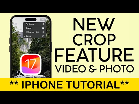 How to Crop Photo or Video in Widescreen 9 by 16 or Square on iPhone iOS 17 (2023)