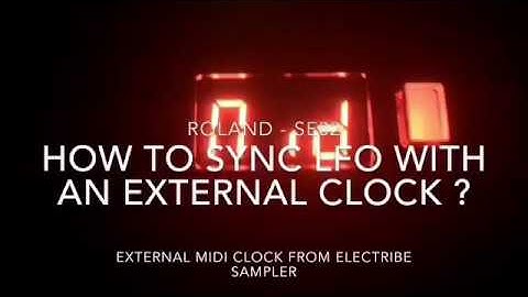 SE-02 How to sync LFO with an external clock ?