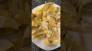 How to make Trini Style Fried Shrimp Wontons | #shorts #wontons #trinifood #friedwonton