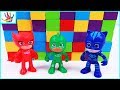 Pj Masks Toys With Wooden Color Cubes Pj Masks Videos Compilation for kids