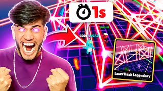 ZERANDO O NOVO MAPA DO STUMBLE GUYS - LASER DASH LENDÁRIO