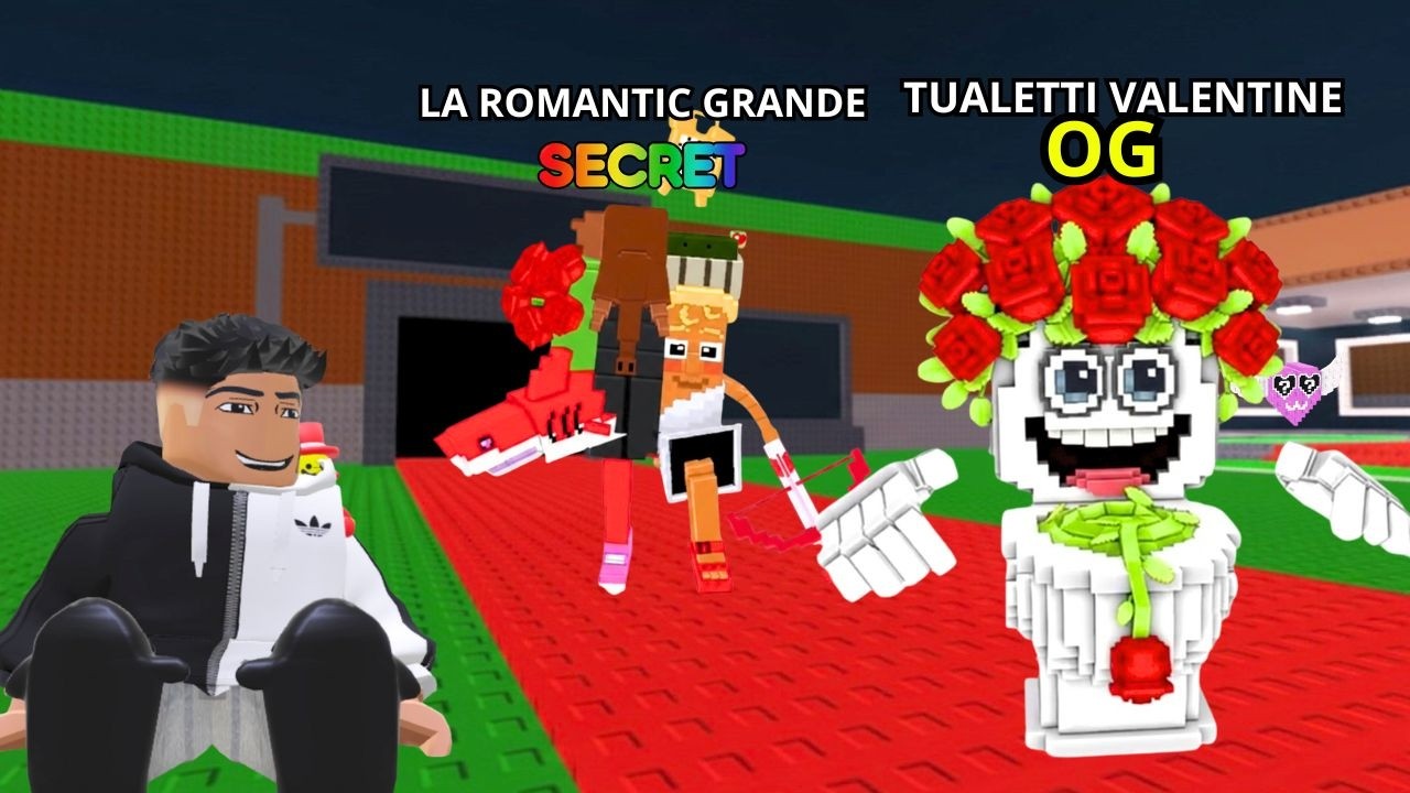 NOVOS BRAINROT LA ROMANTIC GRANDE E TUALETTI VALENTINE NO ROUBE UM BRAINROT